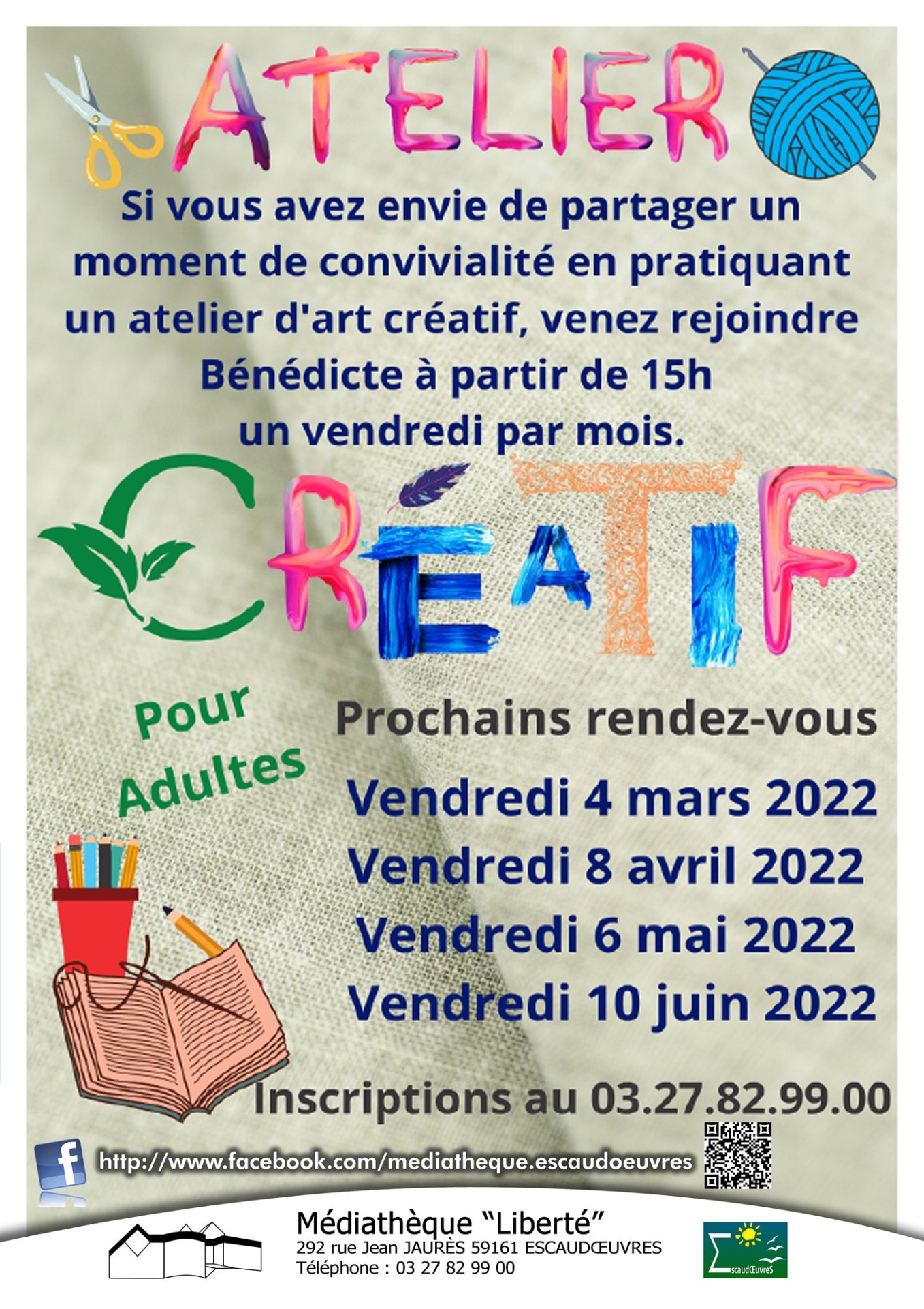 Atelier créatif pour adultes